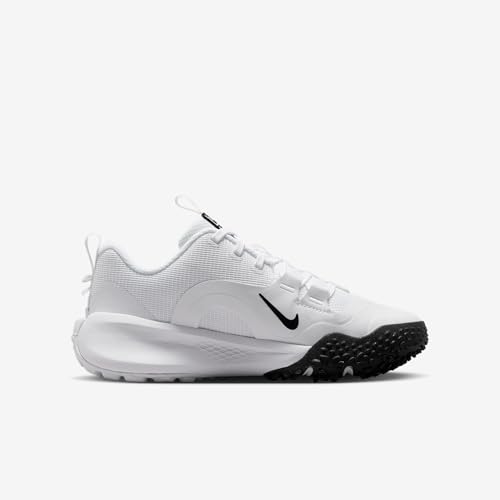 Nike Cross Turf Big Kids' Shoes (White/Black) Size 4