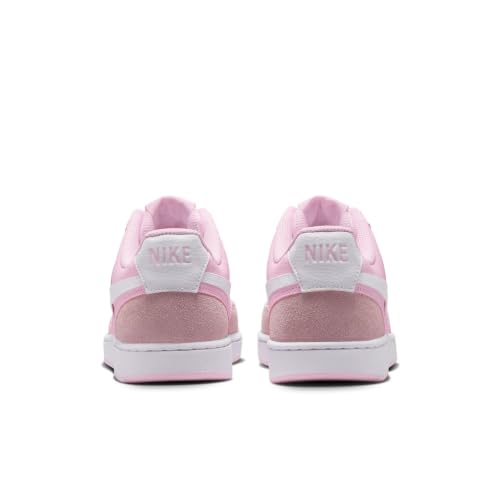Nike Women's Court Vision Lo Suede, Pink Foam/White, 7.5