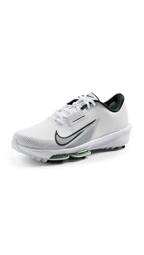 Nike Men's Infinity G Golf Sneakers 35, White/Black/Green/Platinum, 8 Medium US