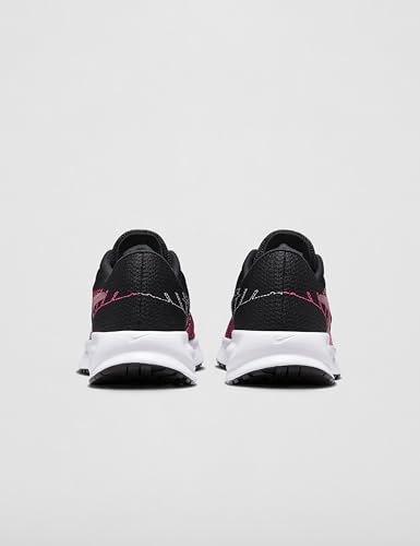 Nike Women's Run Defy Road Running Shoes, Black/Elemental Pink-Hyper Pink, 12