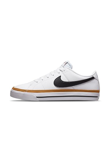 Nike Women's Court Legacy Next Nature Shoes, White/Black-Desert Ochre-Team Orange, 9.5