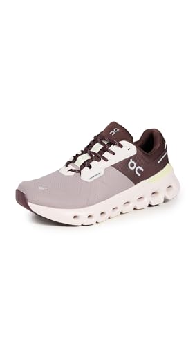 On Women's Cloudrunner 2 Waterproof Sneakers, Zinc/Seedling, Grey, Brown, 9 Medium US