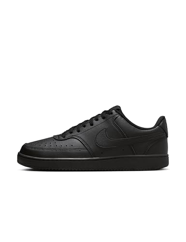 Nike Men's Court Vision Low Next Nature Shoes, Black/Black-Black, 11