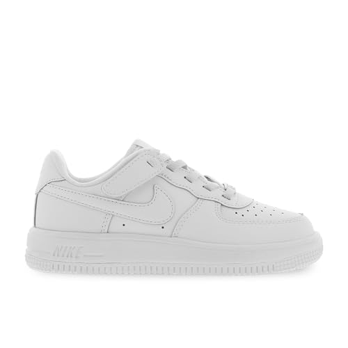 Nike Easy-On Force 1 Low - White/White/White, 9 Little Kid