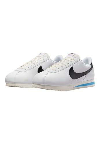 Nike DM4044 Men's Cortez, White/Black-LT Photo Blue-Sail EU 46