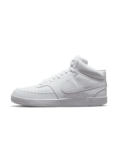 Nike Men's Court Vision Mid Next Nature Shoes, White/White-White, 11