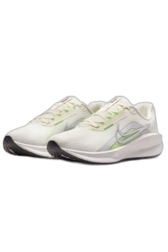 Nike Women's Downshifter 13 Road Running Shoes, Sail Metallic Silver Photon Dust, 6.5