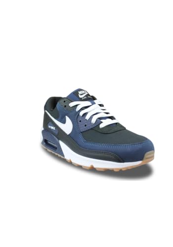 Nike Air Max 90 Men's Shoes (FB9658-400,Midnight Navy/Black/Gum Medium Brown) Size 9