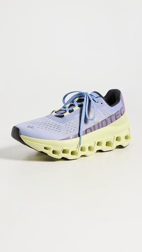On Women's Cloudmonster Sneakers, Nimbus/Hay, Blue, Green, 5.5 Medium US