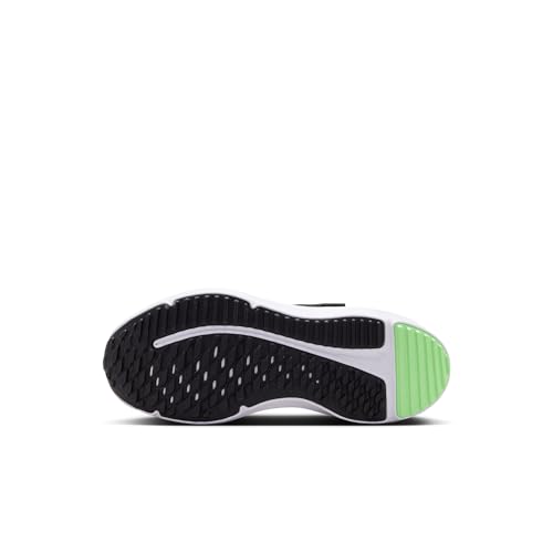Nike Little Kids' Cosmic Runner Shoes, Black/Cool Grey-Illusion Green, 2.5Y
