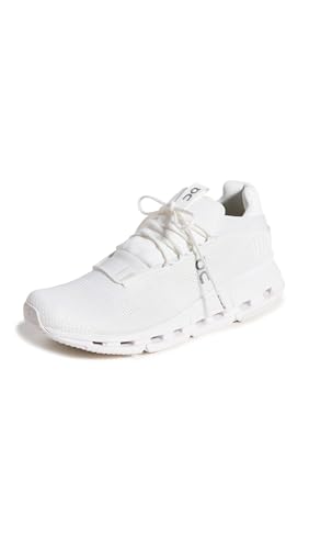 On Women's Cloudnova Sneakers, Undyed-White/White, 7 Medium US