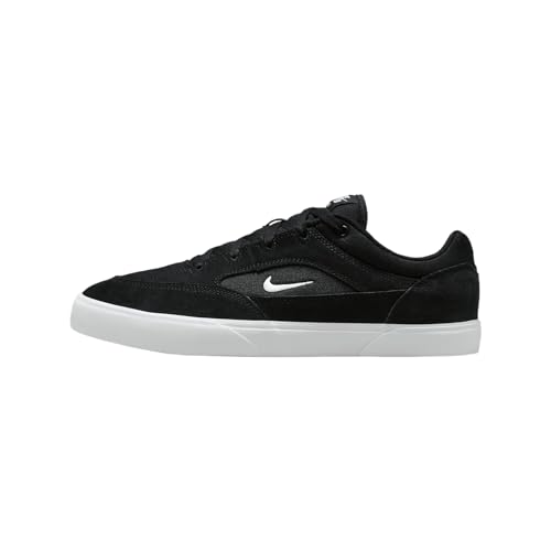 Skate SB Malor Shoes in Black & White by Nike