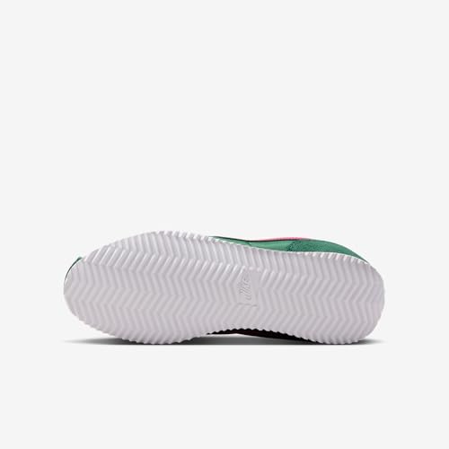 Nike Cortez Textile Big Kids' Shoes (Gorge Green/White/Wild Cherry) Size 6.5
