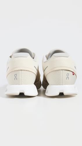 On Men's Cloud 5 Sneakers, Cream/Sand, Off White, 11.5 Medium US