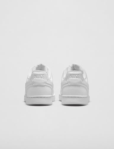 Nike Women's Court Vision Low Next Nature Shoes, White/White-White, 8