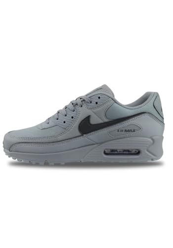 Nike Air Max 90 Premium Men's Shoes with Reflective Accents (Smoke Grey/Smoke Grey/Black) Size 10.5