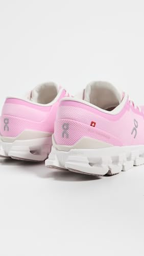 On Women's Cloud X 4 Sneakers, Petal/Sand, 7.5 Medium US