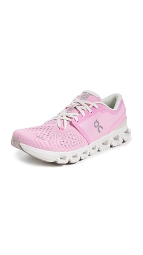 On Women's Cloud X 4 Sneakers, Petal/Sand, 10 Medium US