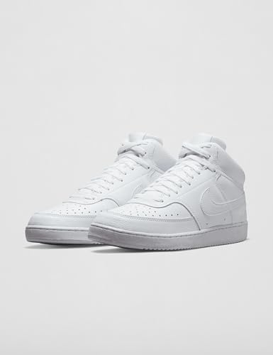 Nike Men's Court Vision Mid Next Nature Shoes, White/White-White, 11