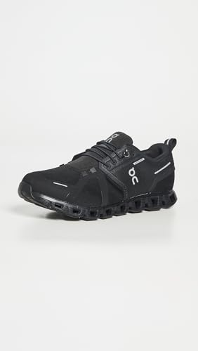 On Men's Cloud 5 Waterproof Sneakers, All Black, 10 Medium US