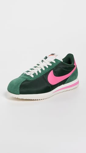 Nike Women's Cortez Sneakers, Fir/Pinksicle/Sail, 6 Medium US