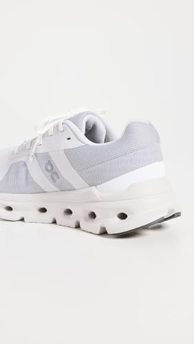 On Women's Cloudrunner Sneakers, White/Frost, 7.5 Medium US