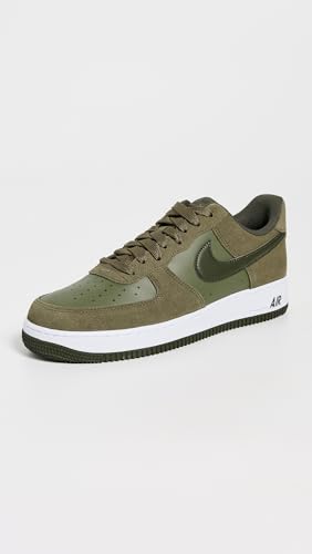 Nike Men's Air Force 1 '07 LV8 Sneakers, Medium Olive/Cargo Khaki/White, 7.5 Medium US