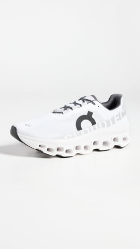 On Men's Cloudmonster Sneakers, All White, 13 Medium US