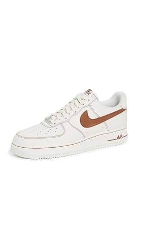 Nike Men's Air Force 1 '07 Lv8 Ess+ Sneakers, Ivory/Saddle Brown, 11.5 Medium US