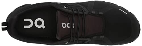 On Men's Cloud 5 Waterproof Sneakers, Black/Black, 11
