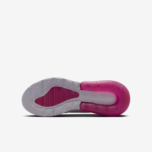 Nike Air Max 270 Big Kids' Shoes (White/Black/Sweet Beet) Size 6