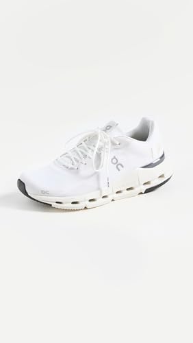 On Women's Cloudnova Form Sneakers, White | Eclipse, 8.5 Medium US