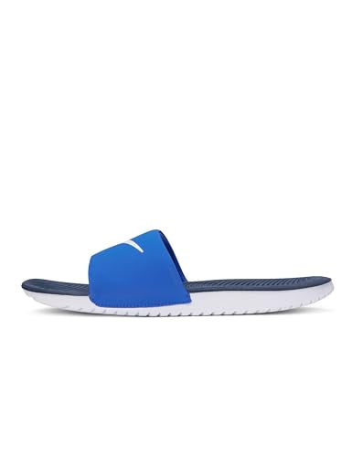 Nike Little/Big Kid's Kawa Slides, Game Royal/White-Thunder Blue-White, 7Y