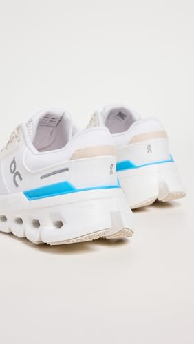 On Women's Cloudrunner 2 Sneakers, White/Horizon, 9 Medium US