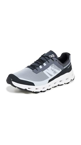 On Men's Cloudvista Sneakers, Black | White, 9 Medium US