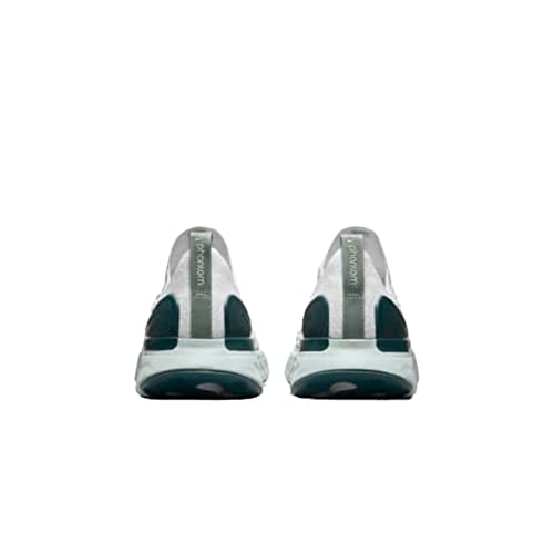 Nike Women's React Phantom Run Fk 2 Shoes, Platinum Tint Dark Teal Green, 8