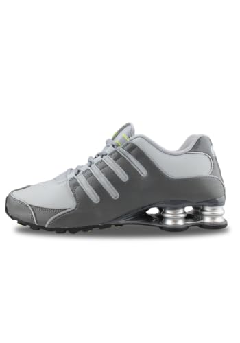 NIKE Men's Shox NZ Running Shoe, Dark Grey/Wolf Grey/Volt/Dark Grey, 10 D(M) US