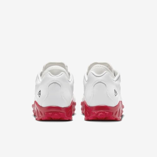 Nike ACG Air Exploraid Men's Shoes (FJ1920-101, Summit White/Summit White/University Red/Black) Size 4