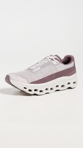 On Women's Cloudmonster Void Sneakers, Fog/Pearl, 8.5 Medium US