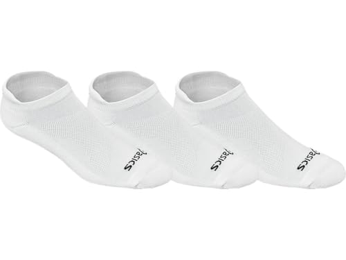 ASICS Unisex CUSHION LOW CUT 3 PK SOCKS Training Accessories, XL, WHT