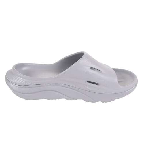 HOKA Ora Recovery Slide 3 Unisex Shoes Size 9, Color: Grey/Grey