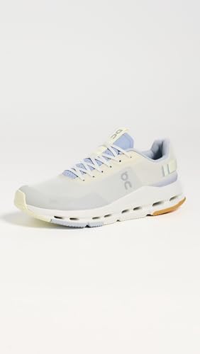 On Women's Cloudnova Form 2 Sneakers, Ghost/Marsh, 8.5 Medium US