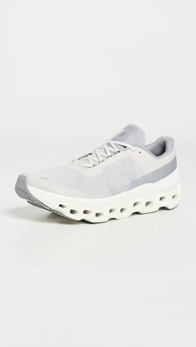 On Men's Cloudmonster 1 Sneakers, Pearl/Ivory, 8.5 Medium US