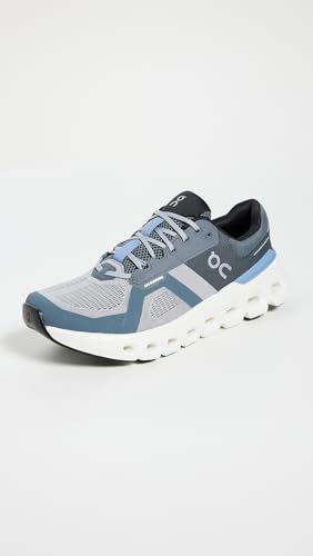 On Men's Cloudrunner 2 Sneakers, Alloy/Chambray, 14 Medium US