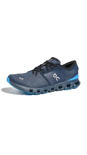 On Men's Cloud X 4 Sneakers, Navy/Gourami, 10 Medium US