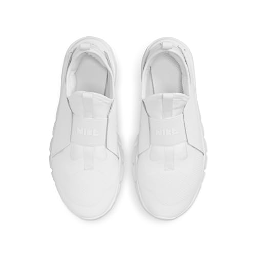 Nike Grade School Flex Runner 2 Road Running Shoes (6Y, White/White)