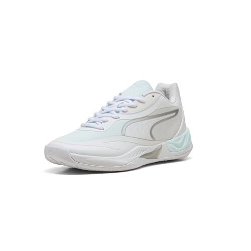Puma Men's All-Pro Nitro Basketball Shoes, White-Aqua AH25, 13