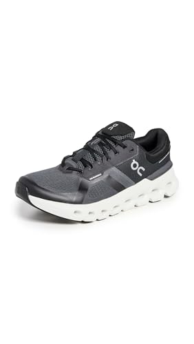 On Men's Cloudrunner 2 Sneakers, Eclipse | Black, 9 Medium US