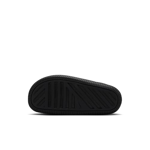 Nike Calm 2.0 Little Kids' Slides, Black/Black-Black, 13C