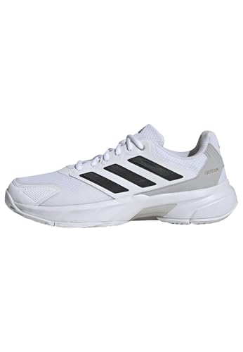 Adidas Men's CourtJam Control 3, White/Black/Grey, 11
